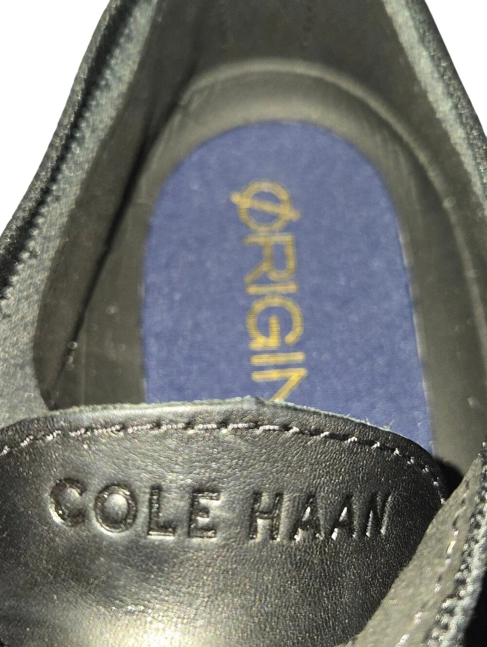 Cole Haan Original Grand Stitchlite Black Wingtip Oxfords